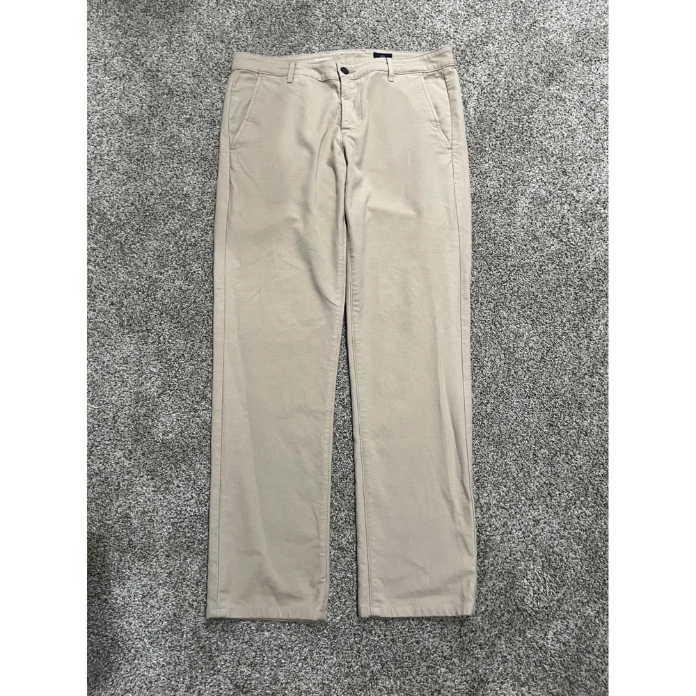 AG Adriano Goldschmied The Marshall Slim Chino Khaki Tan Pants Mens 33